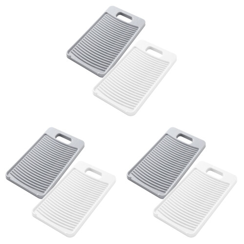 6Pcs Durable PP Laundry Washboards with Hanging Hole for Home Use 2