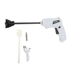 Epoxyharsmixer met USB-oplaadfunctie, 1800 mAh, volledig functioneel, herbruikbaar, handmixer voor het mengen van epoxyhars en siliconen, grijs/wit