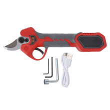 Electric Pruning Shears Rechargeable Powerful Small Cordless Pruning Scissor for Flowers Branches Red