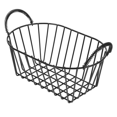 Iron Wire Storage Basket With Handle For Fruit Snacks And Sundries 1