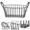 Iron Wire Storage Basket With Handle For Fruit Snacks And Sundries 8