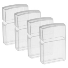 4Pcs Clear Plastic Kerosene Lighter Cover Protective Storage Boxes