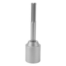 Bate-estacas manual com haste de 5 furos para postes de aço, compatível com furadeiras e martelos de 20 cm de comprimento (45 mm / 1,8 pol.).