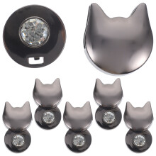 6pcs cat shaped stainless steel bag locks replacements