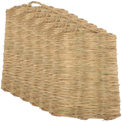 6Pcs Woven Grass Pads For Chicken Coop And Rabbit Mats 2