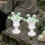 2 pcs iron graveyard flower pot urn planter memorial vase 3