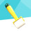 1Pc Durable Plastic Wallpaper Seam Roller for Wall Decoration Yellow 10