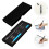 1Set Feiner Touchscreen Stift Schwarz Metall Silikon Mit Ersatzspitze 4