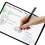 1Set Feiner Touchscreen Stift Schwarz Metall Silikon Mit Ersatzspitze 6