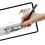 1Set Feiner Touchscreen Stift Schwarz Metall Silikon Mit Ersatzspitze 7
