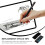 1Set Feiner Touchscreen Stift Schwarz Metall Silikon Mit Ersatzspitze 10