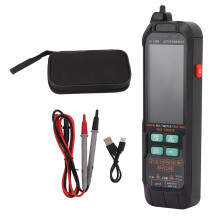 Digitale multimeter met groot, verlicht scherm, draagbaar, slimme digitale DC/AC-stroom- en spanningsmeter 0-600V