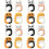 16Pcs ABS Panda Shape Purse Hooks Multi-Function Anti-Slip Bag Hangers 7