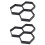 2 Pcs Cement Brick Mold Baluster Pavement Concrete Paver Office Black 5