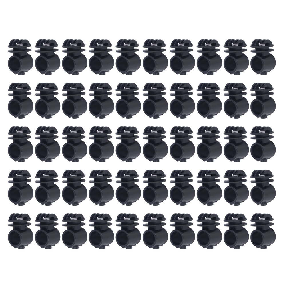 50 Pcs/Set 2.1Cm Insulator Screws Pulse Grid System Accessories For Electronic Fence Bearing Rod Black 3402968763152