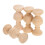 4Pcs Solid Wood Decorative Balusters Khaki for Home and Table Decor 1