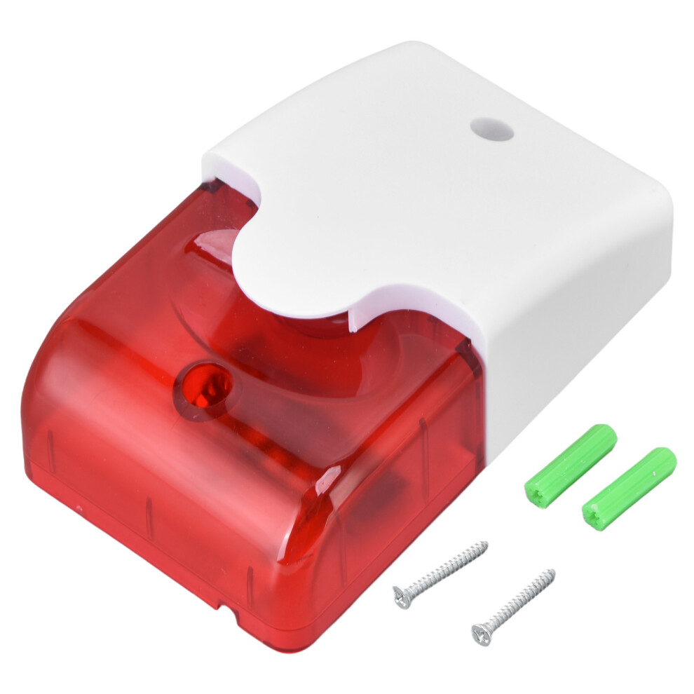 Mini Strobe Siren Wired Alarm Strobe Flashing Light Horn Flash Sound Siren For Home Security Alarm System Dc12v 3443714676432