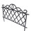 2Pcs Sturdy Black Plastic Garden Fence Decor for Yard and Path Borders 1