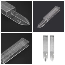 5 inch regenmeter van transparant plastic voor gazon, tuin, buitenruimte en huis