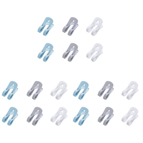 18Pcs Windproof Clothes Clips Large Plastic Clothespins for Home Use 1