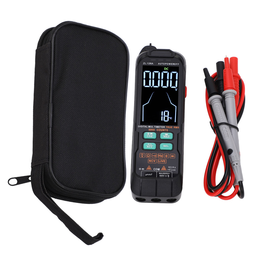Digital Multimeter 6000 Counts Dc Ac Current Voltmeter Tester Capacitance Ohm Diode Multimeter Live Wire Tester Tools 600V 3906268831493