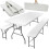 Opklapbare tuintafel 180cm + 2 banken 2