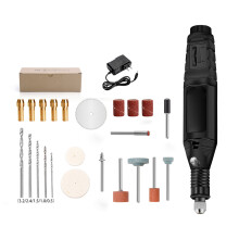 Mini Electric Drill ABS Electronic Components Multifunction 12V 13W Drilling Tool for Bone Carving Cutting Polishing Polishing Grinder Set
