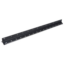 Dreieckslineal aus Aluminiumlegierung mit gut lesbarer, gravierter Markierung. Langlebiges und robustes Messwerkzeug zum Zeichnen mit großer Skala.
