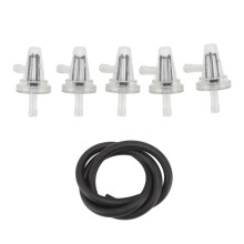 Kraftstofffilter-Kit, 90-Winkel-Inline-Kraftstofffilter für DT100, DT125, DT175, BW350, BW50, BW80, 1/4", 6 mm, 7 mm