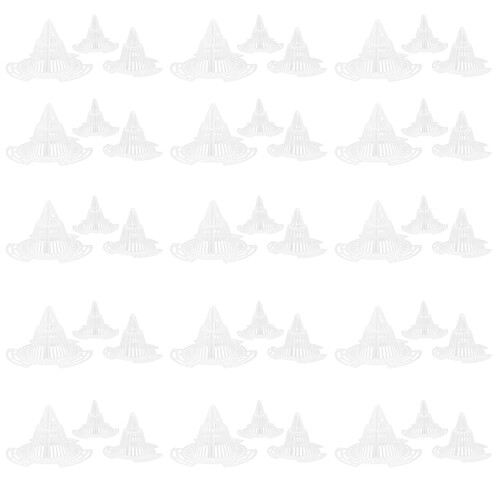 90Pcs White Plastic Planter Mesh Inserts for Bonsai Pot Drainage