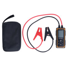 Testador de bateria com tela LCD digital grande em preto e branco, testador universal de vida útil de bateria 12V 24V