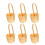6 Pcs Foldable Laundry Basket Kitchen Bin Woven Doll Flower 6