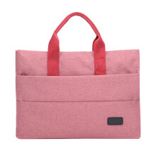 Pink Document Bag Oxford Cloth Stylish Lightweight Laptop Bag