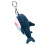 Cute Dark Blue Shark Keyring Plush Key Chain for Backpack Decor 8