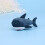 Cute Dark Blue Shark Keyring Plush Key Chain for Backpack Decor 9
