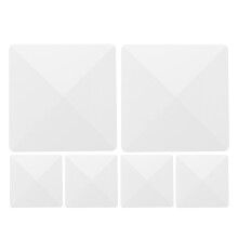 12Pièces Chapeaux De Poteaux Blancs PVC Design Américain Pour Jardin
