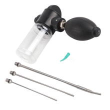 Pest Control Bulb Duster with 3 Stainless Steel Nozzles Termite Removal Tool Set for Agriculture Forestry