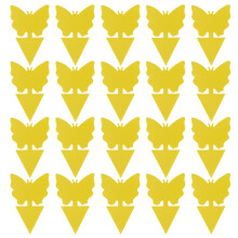 20 Stück doppelseitige Insektenfänger-Aufkleber, Insektenfangbretter, Klebefallen für den Innen- und Außenbereich (Schmetterlingsform)