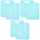 6Pcs Sky-Blue Clothes Folding Board PP Shirt Folder Space Saver 2