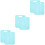 6Pcs Sky-Blue Clothes Folding Board PP Shirt Folder Space Saver 4