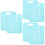 6Pcs Sky-Blue Clothes Folding Board PP Shirt Folder Space Saver 5