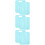 6Pcs Sky-Blue Clothes Folding Board PP Shirt Folder Space Saver 7