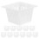 Flower Box Nursery Pots White 12pcs 1
