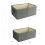 1 Pc Desktop Storage Basket Drawer Cloth Box For Makeup Book Grey 3
