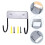 1Pc Stainless Steel Ironing Board Holder Black Storage Hanging Rack 2