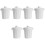 6Pcs Beige Desktop Trash Can Plastic Mini Waste Storage Container 3