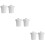 6Pcs Beige Desktop Trash Can Plastic Mini Waste Storage Container 9
