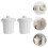 6Pcs Beige Desktop Trash Can Plastic Mini Waste Storage Container 10