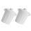 6Pcs Beige Desktop Trash Can Plastic Mini Waste Storage Container 11