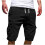 Herreshorts i khaki, løs passform med snøring og 1